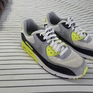Nike Gray and Neon Yellow Sneakers